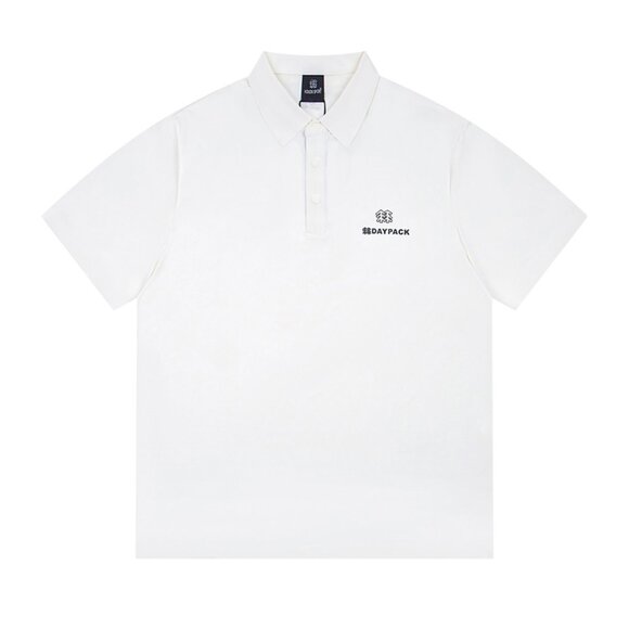 Kolon Sport White Lapel Polo Shirt - Picture 1 of 6